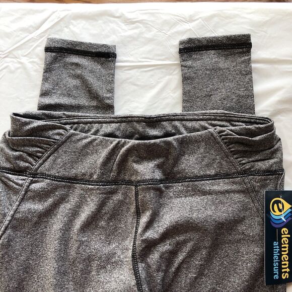 Elements Women's Leggings Grey Ankle Length Size X-Small - Picture 3 of 6